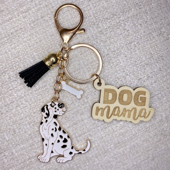 Dog Mama Purse Charm Keychains NWT Various Dog Breeds Pick One - Picture 6 of 8